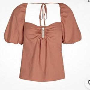 INTERMIX Puff Sleeve Blouse
